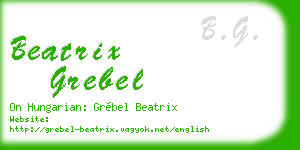 beatrix grebel business card